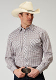 Roper Mens Long Sleeve Snap Vintage Plaid Western Shirt - Roper