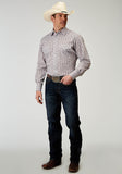 Roper Mens Long Sleeve Snap Vintage Plaid Western Shirt - Roper