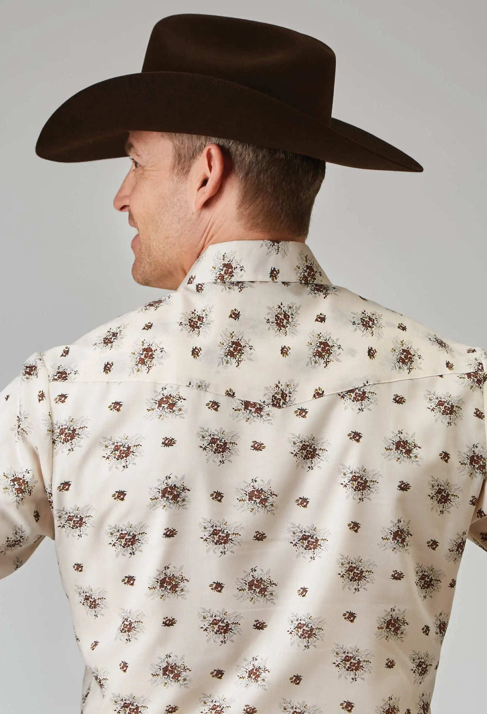 Roper Mens Long Sleeve Snap Vintage Floral Western Shirt Tall Fit - Roper - Flyclothing LLC