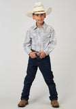 Roper Boys Long Sleeve Snap Multi Plaid Western Shirt - Roper