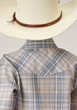 Roper Boys Short Sleeve Snap Multi Plaid Western Shirt - Roper