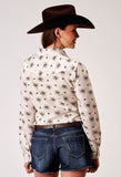 Roper Womens Long Sleeve Snap Vintage Floral Western Shirt
