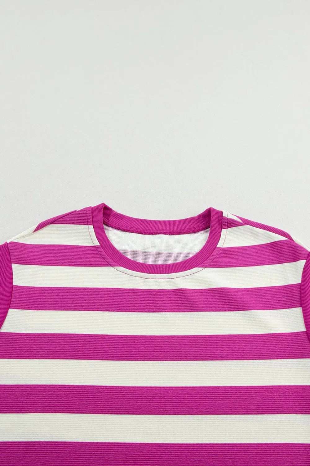 Stripe Cap Sleeve Pocketed Shift Tee Dress - Trendsi - Flyclothing LLC