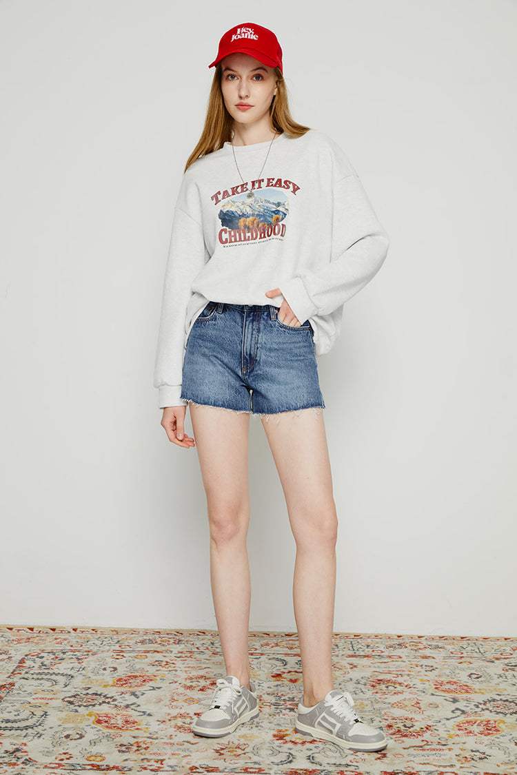 High Rise Denim Shorts HJ167 [FINAL SALE] - Hey Joanie - Flyclothing LLC