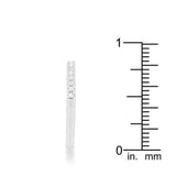 0.11ct CZ Rhodium Plated Classic Band Ring With Round Cut Cubic Zirconia In A Pave Setting - JGI - Flyclothing LLC