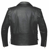 Ozzy - Men's Motorcycle Leather Jacket - Unik Just for Bikers - Flyclothing LLC