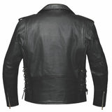 Ozzy - Mens Motorcycle Biker Leather Jacket