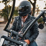 Ozzy - Men's Motorcycle Leather Jacket - Unik Just for Bikers - Flyclothing LLC