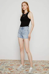 High Rise Denim Shorts HJ167 [FINAL SALE] - Hey Joanie - Flyclothing LLC