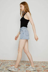 High Rise Denim Shorts HJ167 [FINAL SALE] - Hey Joanie - Flyclothing LLC