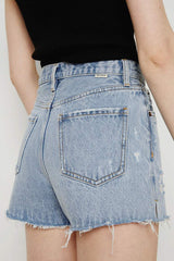 High Rise Denim Shorts HJ167 [FINAL SALE] - Hey Joanie - Flyclothing LLC