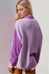 Double Take Sequin Nutcracker Button Up Shirt - Trendsi
