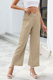 Pocketed High Waist Pants - Trendsi