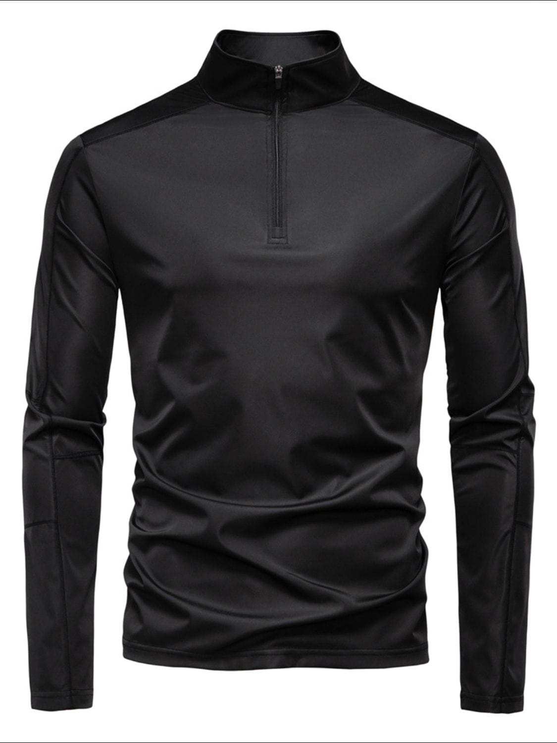 Men's Sun Protection Long Sleeve Half-Zip T-Shirt - Trendsi - Flyclothing LLC