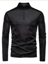 Men's Sun Protection Long Sleeve Half-Zip T-Shirt - Trendsi - Flyclothing LLC