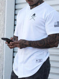 Men's Graphic Button Down Short Sleeve Top - Trendsi - Flyclothing LLC