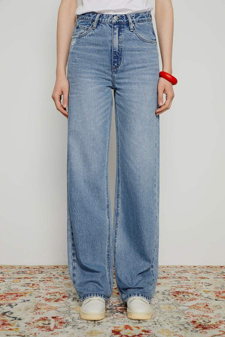 Coney Island Whitefish High Rise Wide Jeans HJ007 - Hey Joanie - Flyclothing LLC