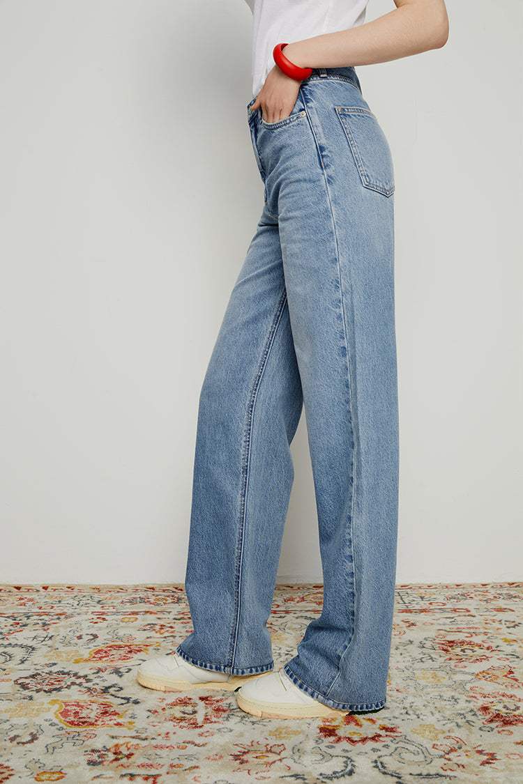 Coney Island Whitefish High Rise Wide Jeans HJ007 - Hey Joanie - Flyclothing LLC