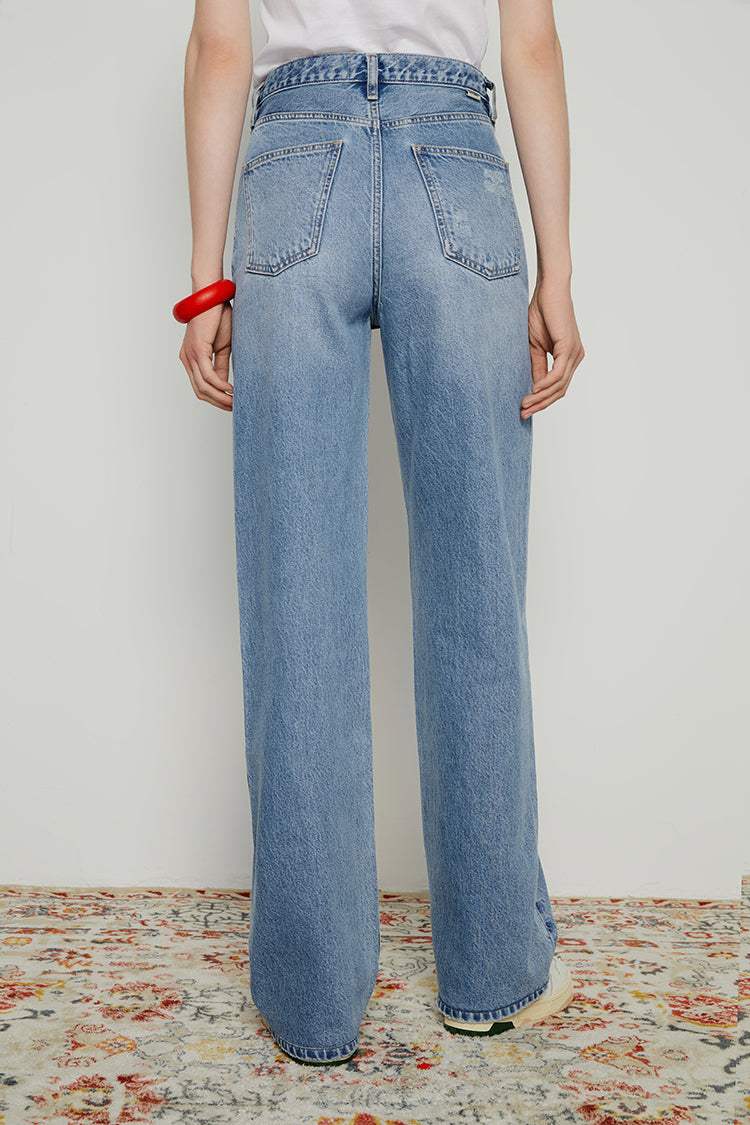 Coney Island Whitefish High Rise Wide Jeans HJ007 - Hey Joanie - Flyclothing LLC
