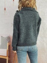 Ribbed Button-Up Cardigan - Trendsi - Flyclothing LLC