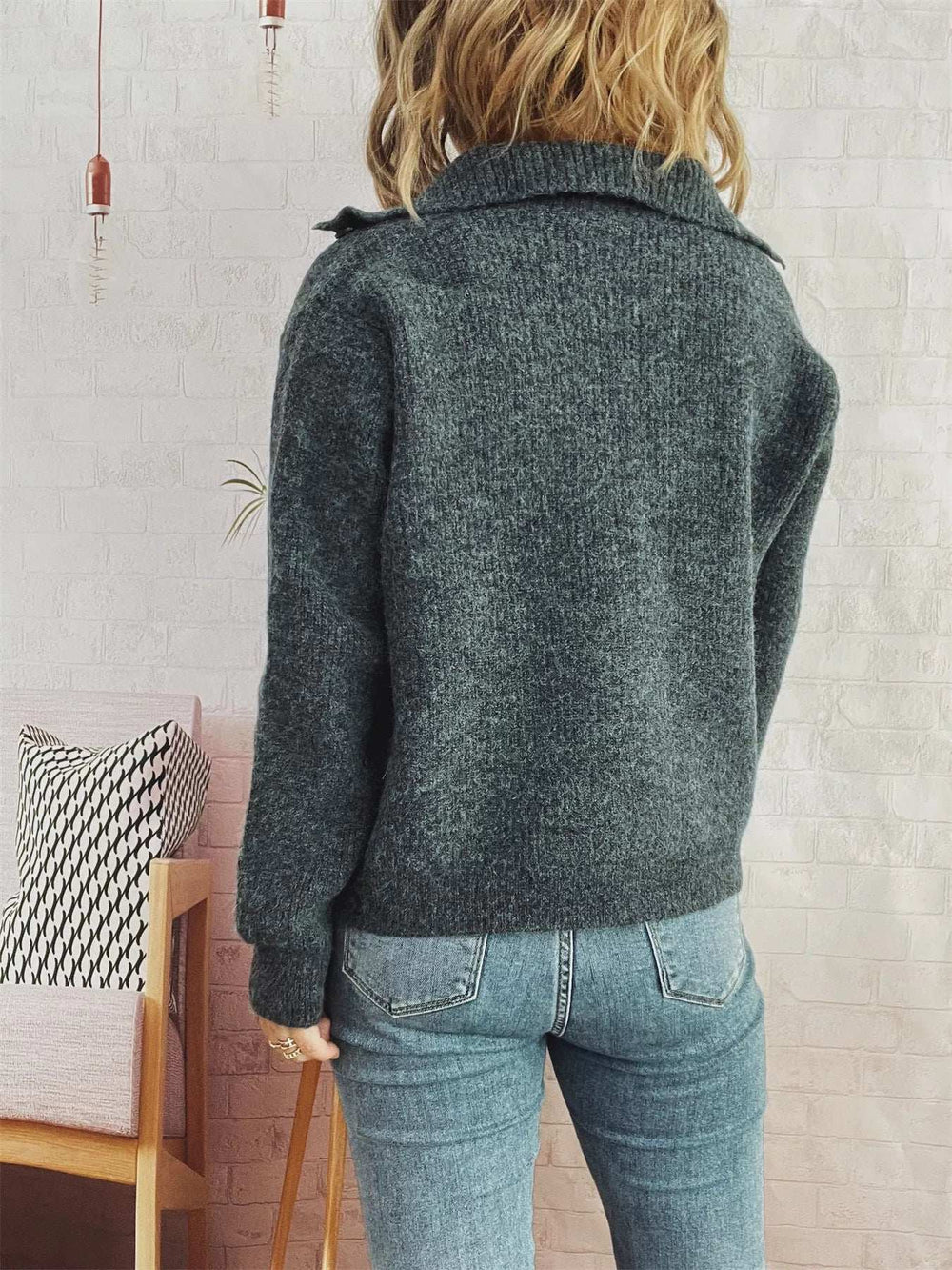 Ribbed Button-Up Cardigan - Trendsi - Flyclothing LLC