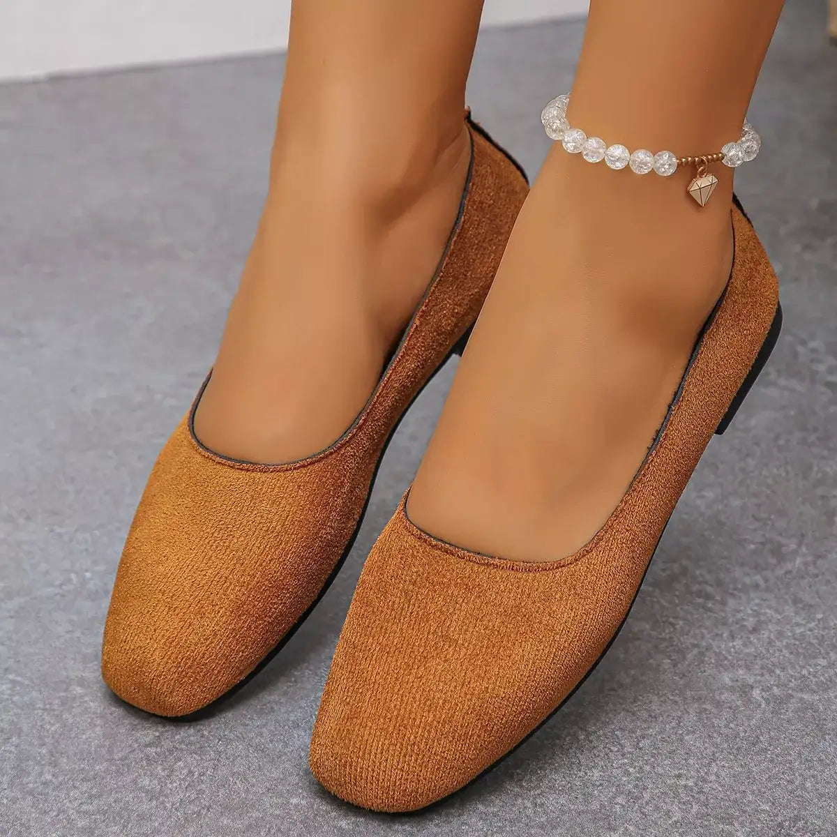 Round Toe Slip-Ons - Trendsi - Flyclothing LLC
