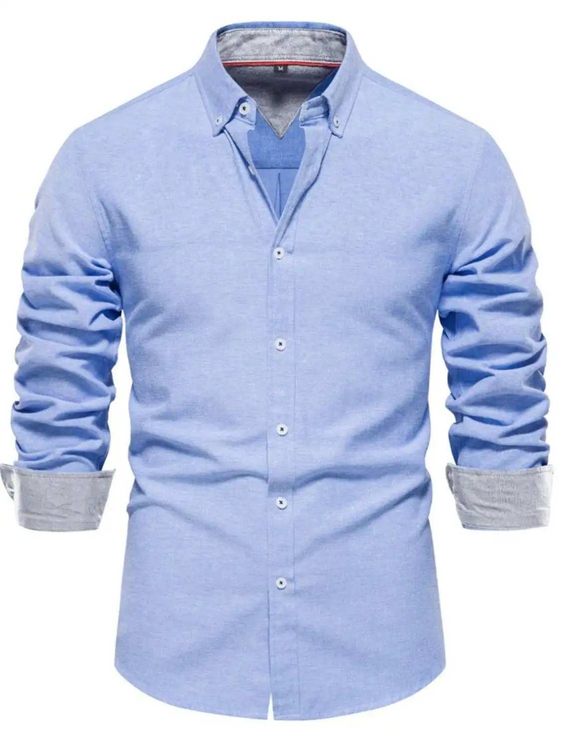 Men's Button Down Collared Neck Shirt - Trendsi - Flyclothing LLC