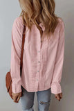 Button Up Long Sleeve Shirt - Trendsi - Flyclothing LLC