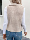 Open Front Fuzzy Vest Coat - Trendsi - Flyclothing LLC
