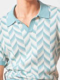 Men's Plus Size Contrast Short Sleeve Polo - Trendsi