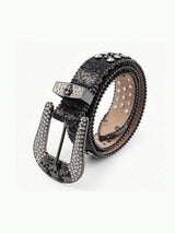 PU Leather Skull Belt - Trendsi - Flyclothing LLC