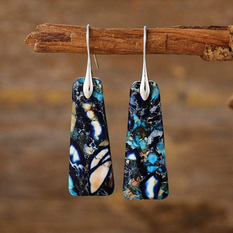 Copper Natural Stone Earrings - Trendsi - Flyclothing LLC