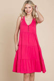 Culture Code Racerback Tiered Tank Dress - Trendsi