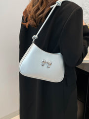 Bow PU Leather Knotted Strap Handbag - Trendsi