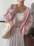 V-Neck Button-Down Cardigan - Trendsi - Flyclothing LLC