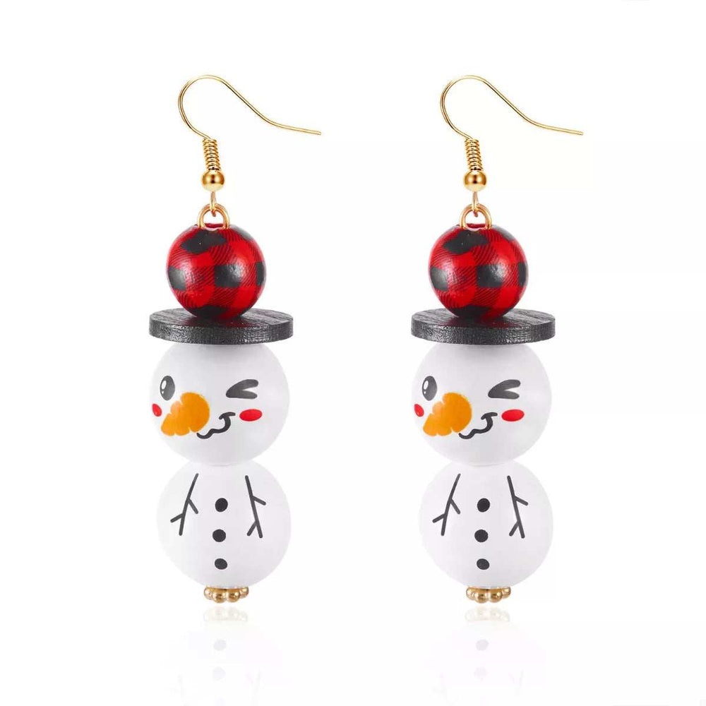 Christmas Snowman Dangle Earrings - Trendsi - Flyclothing LLC