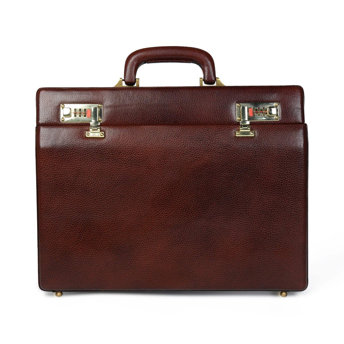 Rich Brown Office Suitcase - Classy Leather Bags - Flyclothing LLC