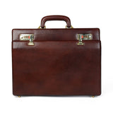 Rich Brown Office Suitcase - Classy Leather Bags - Flyclothing LLC
