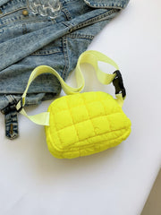 Bubble Texture Adjustable Strap Crossbody Bag - Trendsi