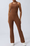 Crisscross Wide Strap Sleeveless Jumpsuit - Trendsi - Flyclothing LLC