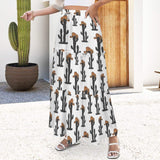 Baha Ranch Western Cactus Tiered Prairie Maxi Skirt - Baha Ranch Western Wear - Flyclothing LLC