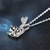 1 Carat Moissanite Pendant Necklace - Trendsi - Flyclothing LLC