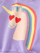 Children's Unicorn Rainbow Graphic Sweatshirt - Trendsi - Flyclothing LLC