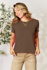 Basic Bae Full Size Round Neck Short Sleeve T-Shirt - ShopBasicbae - Flyclothing LLC