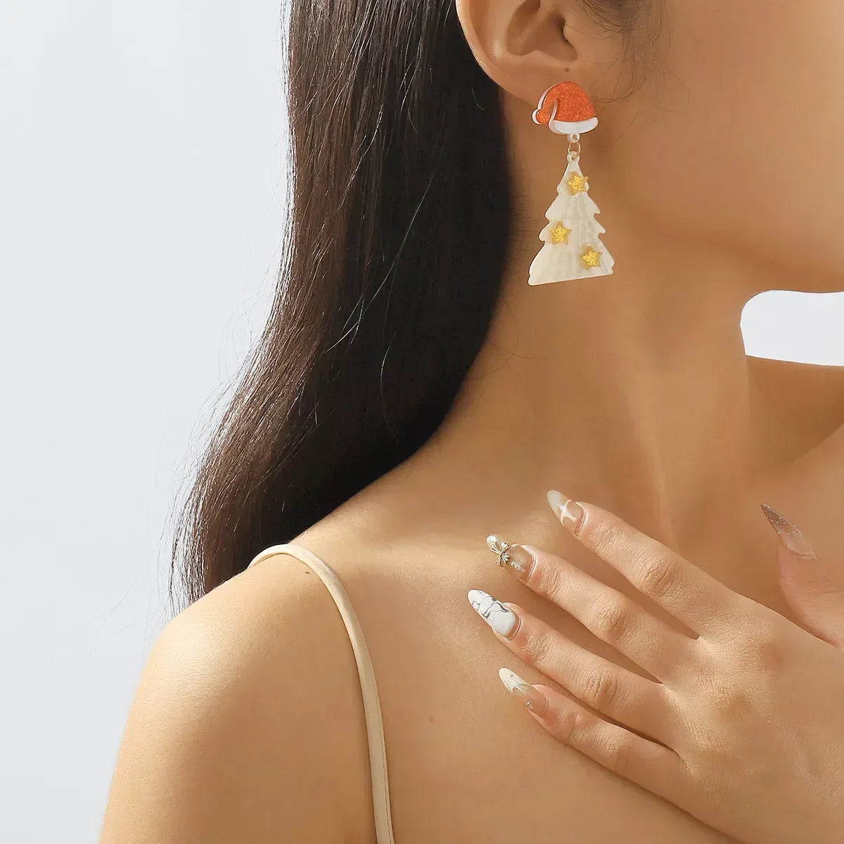 Christmas Tree Dangle Earrings - Trendsi - Flyclothing LLC