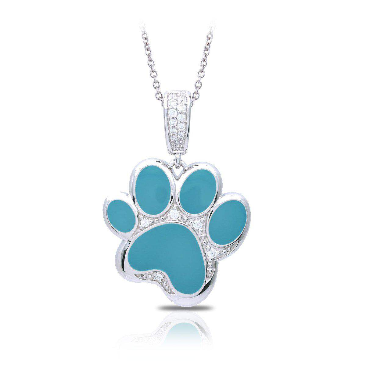 Paw Prints Pendant - Belle Étoile Jewelry - Flyclothing LLC