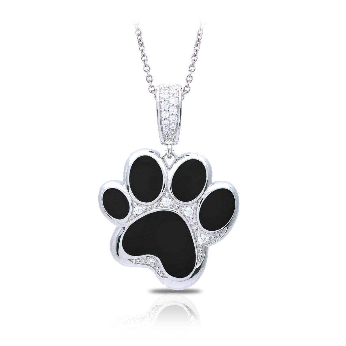 Paw Prints Pendant - Belle Étoile Jewelry - Flyclothing LLC