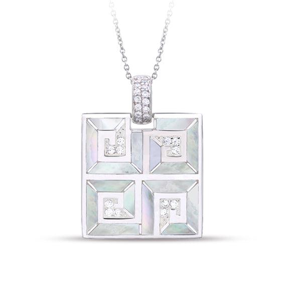 Greek Key Pendant - Belle Étoile Jewelry - Flyclothing LLC