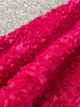 Elegant 3D Lace Trim High‑Waist A‑Line Midi Skirt - Trendsi - Flyclothing LLC