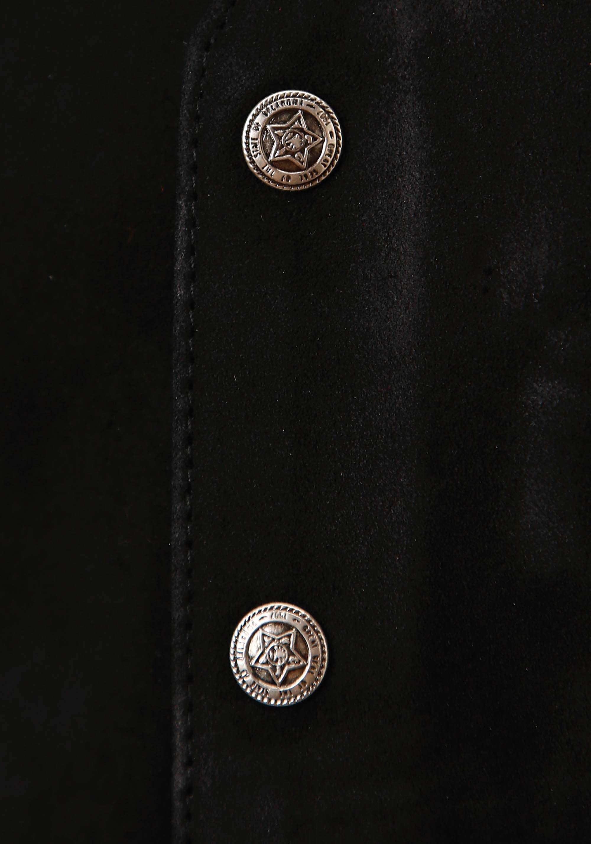Roper Mens Black Suede Leather Vest Tall Fit - Roper - Flyclothing LLC
